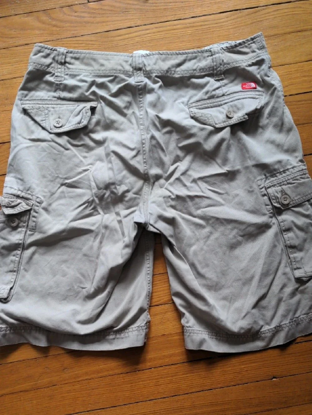 Northface Men's Cargo Shorts — Light Tan Utility Style